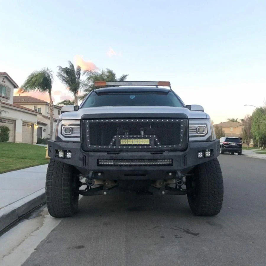 2007-2013 GMC SIERRA 1500 OCTANE FRONT WINCH BUMPER Front View