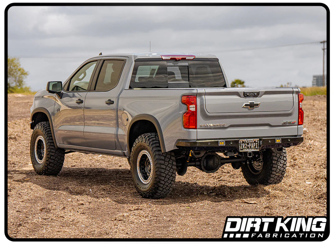 2019-2025 GM 1500 2.5 Smooth Body Shocks | DCA Piggyback Reservoir Front View