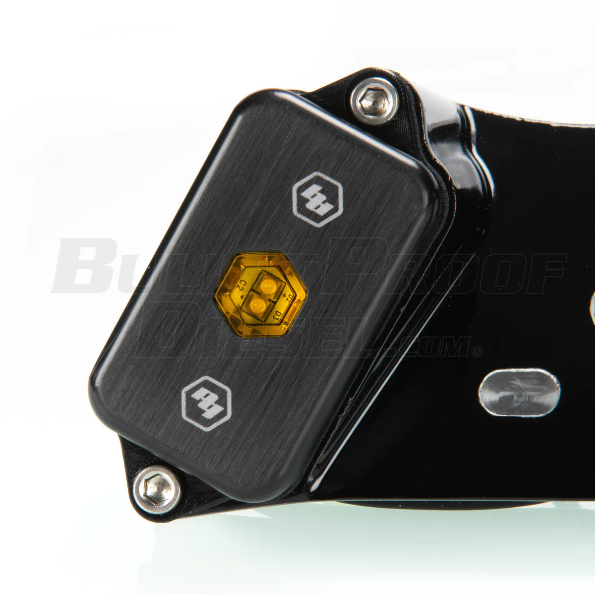 Third Brake Light Single Antenna Mount - With Baja Designs LEDs Close-up Display