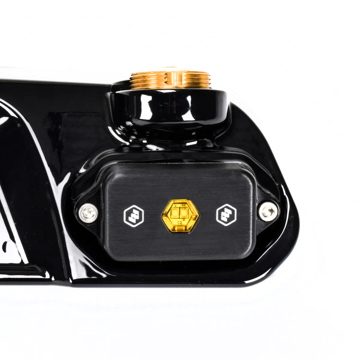 2019-2023 RAM 1500 and TRX 3rd Brake Light DUAL Antenna Mount with Amber Baja Designs Lights Close-up Display