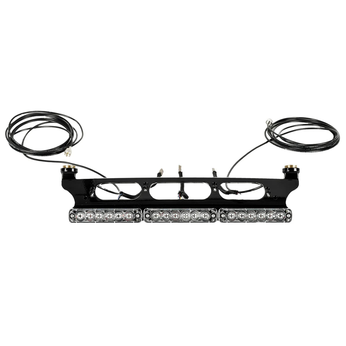 Third Brake Light DUAL Antenna Mount - 2019-2024 Ford Ranger - With Tomar LED Lights Display of Included Parts