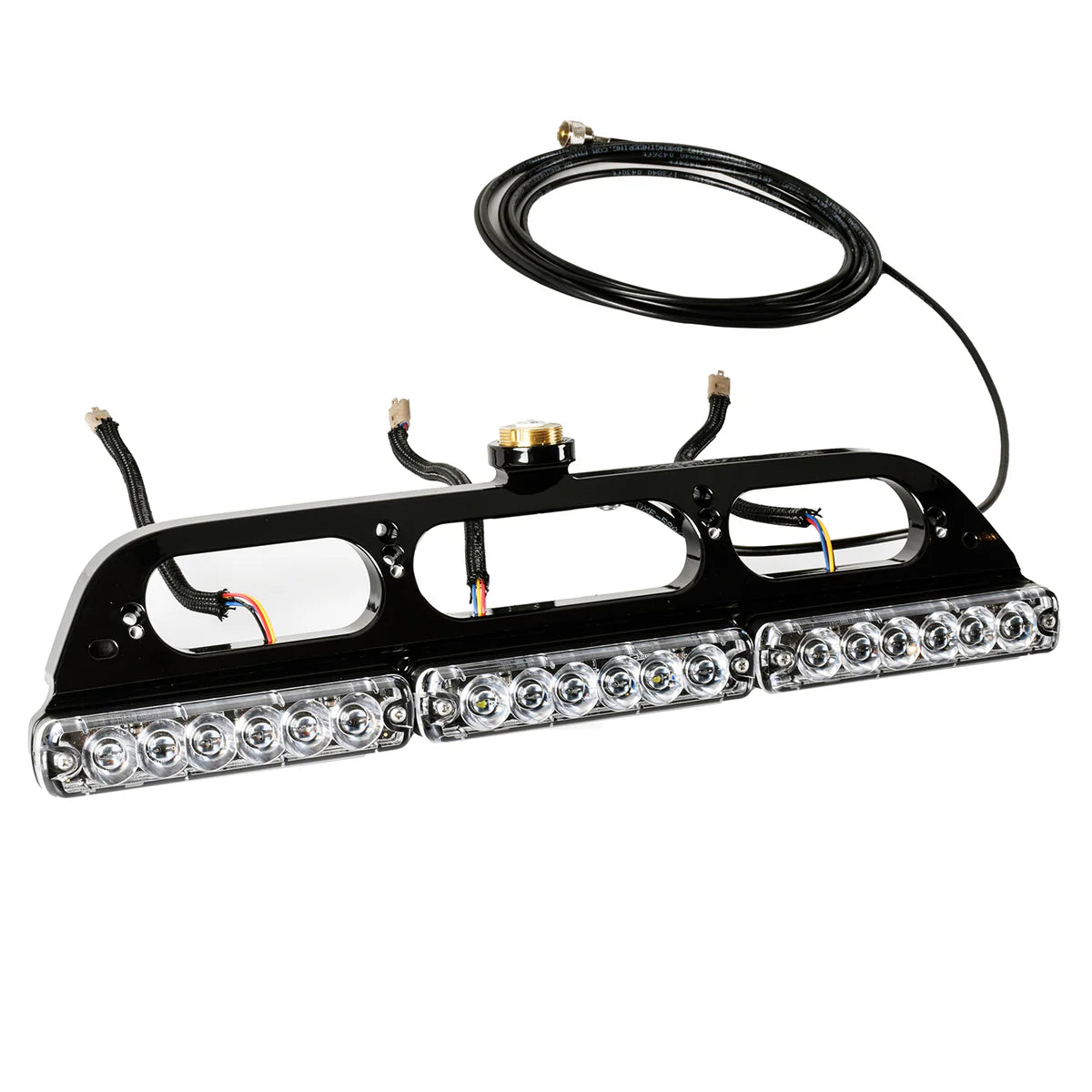 Third Brake Light Antenna Mount - 2022-2023 Ford Maverick - With Tomar LED Lights Display of Included Parts