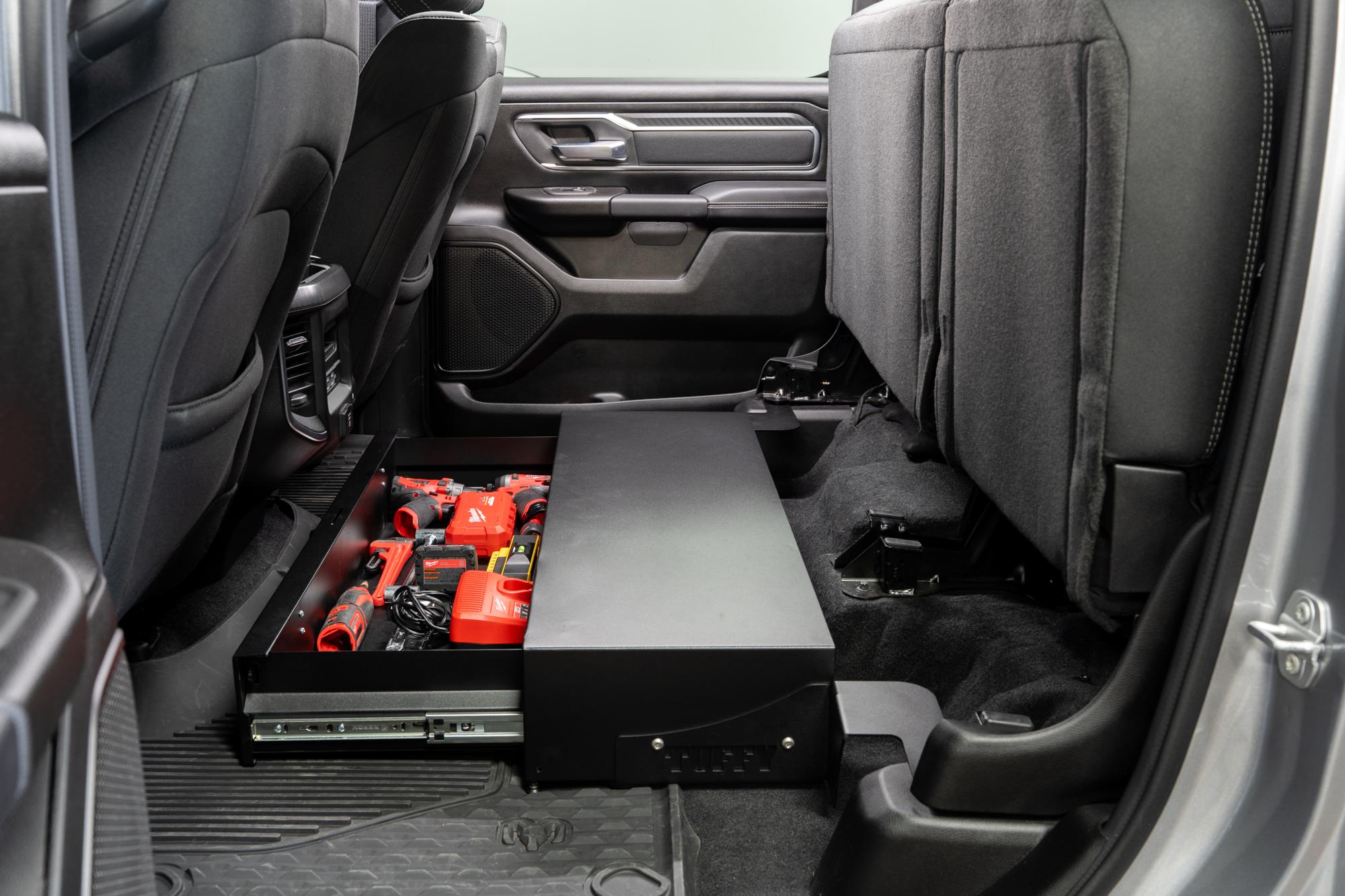 Security Drawer for 2019-2025 RAM 1500 Crew Cab Front View