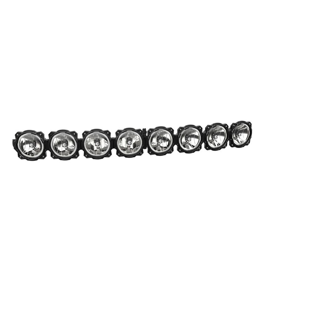 KC HiLites 50" Gravity® Pro6 LED - 8-Light - Curved Light Bar System - 160W Combo Beam Front View