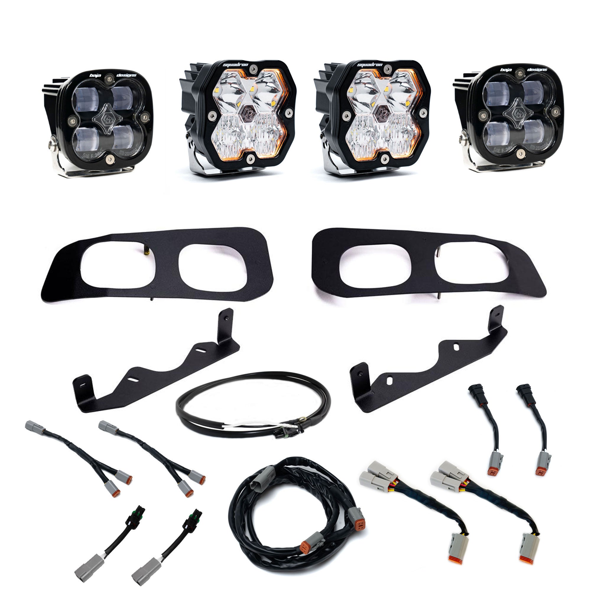 Squadron 2.0 Sport/Squadron SAE Dual Fog Pocket Light Kit - Ford 2023-26 F-250/350 Super Duty