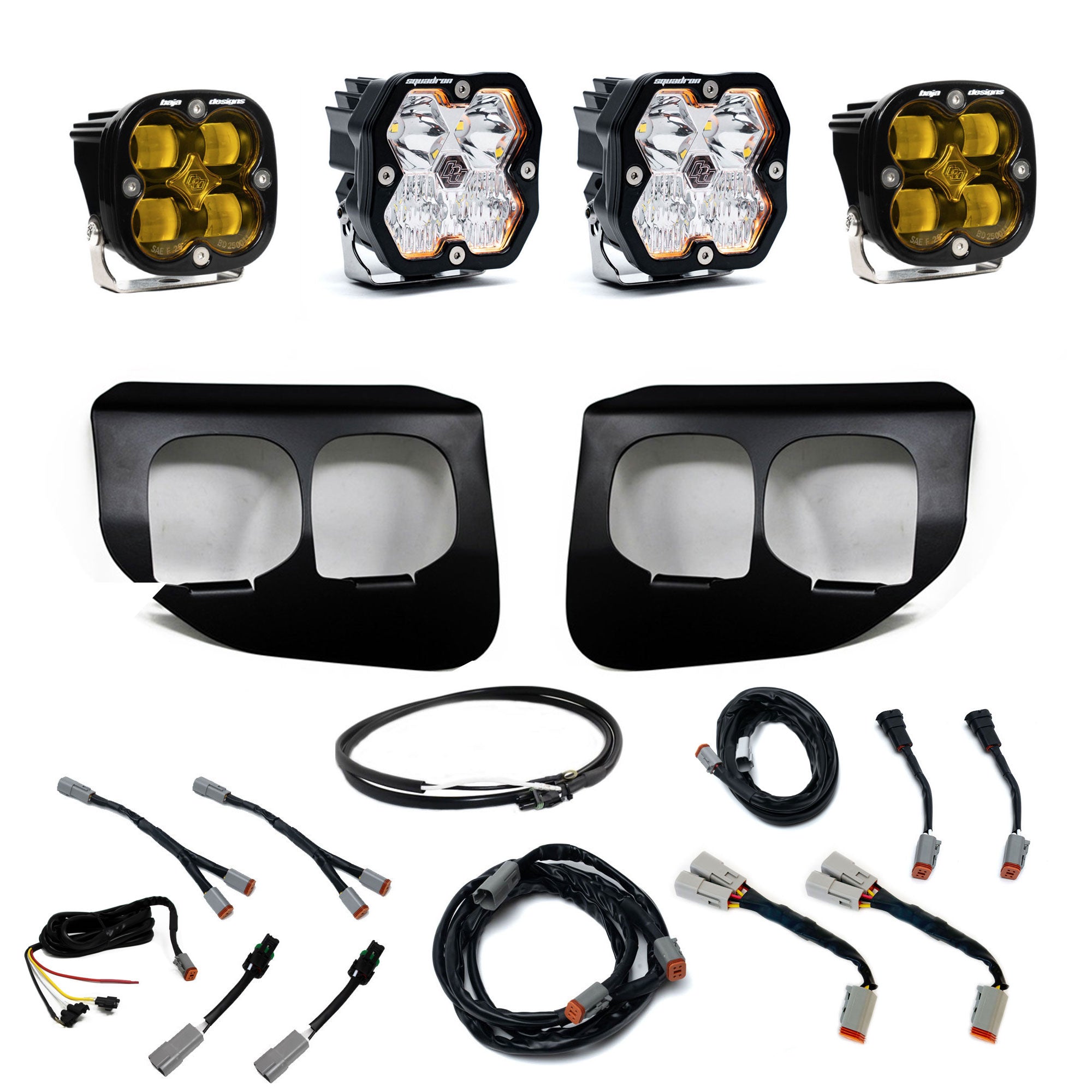 Squadron 2.0 Sport/Squadron SAE Dual Fog Pocket Light Kit - Ford 2020-22 F-250/350 Super Duty