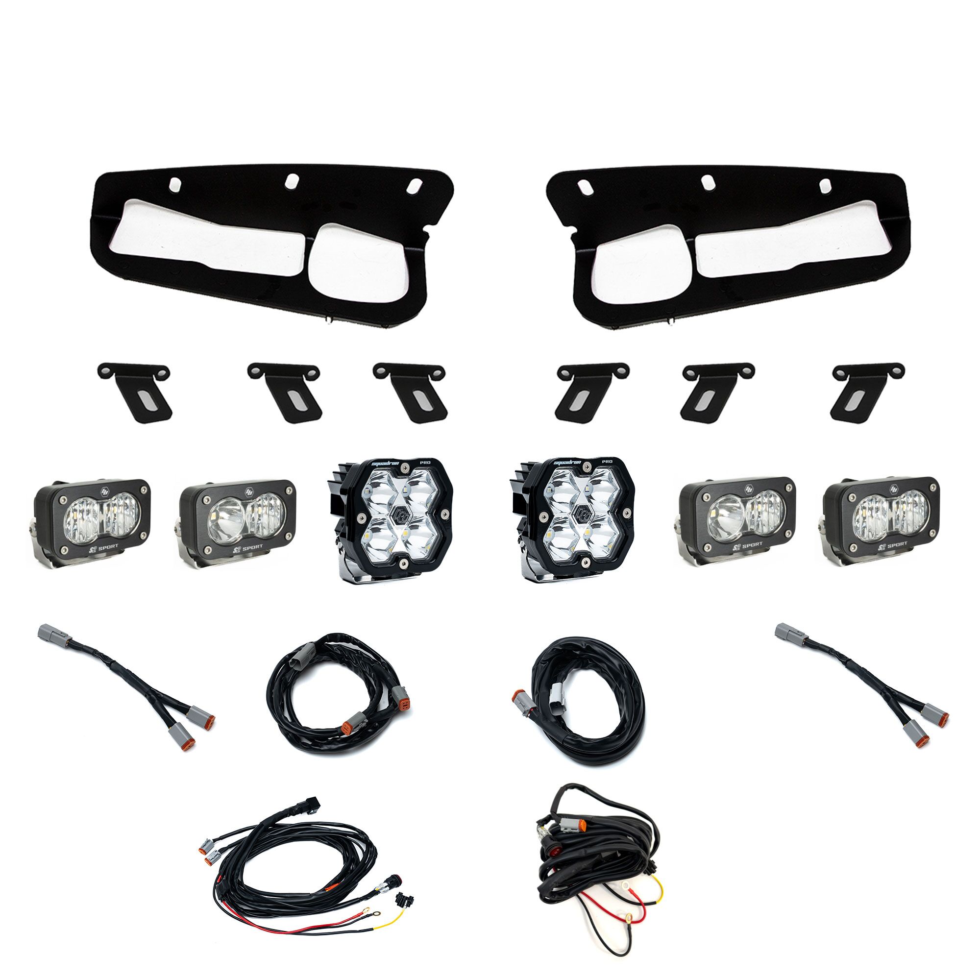 Squadron 2.0 Pro/Dual S2 Sport Fog Pocket Light Kit - Ford 2021-26 Bronco; 2022-24 Bronco Raptor; Note: w/ Steel Bumper