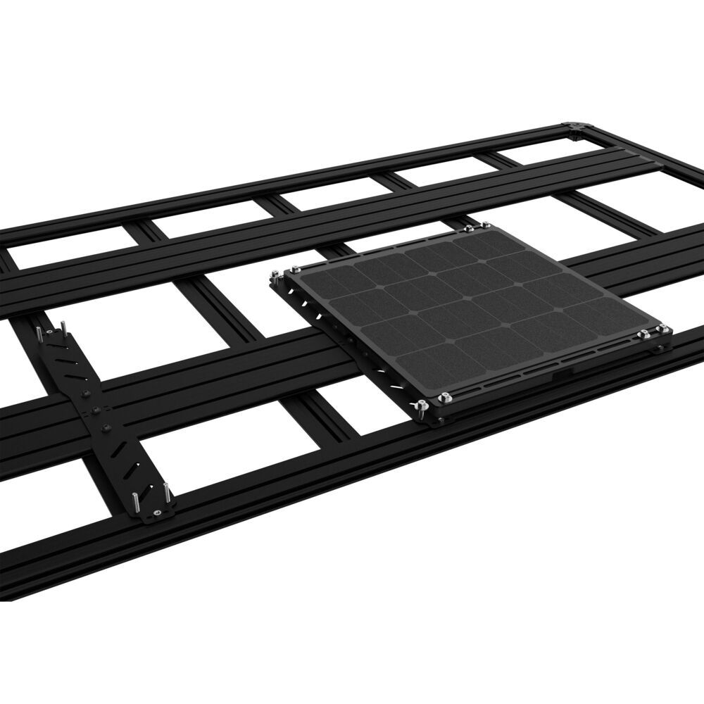 BLOX Solar Panel Roof Rack Mount Front View