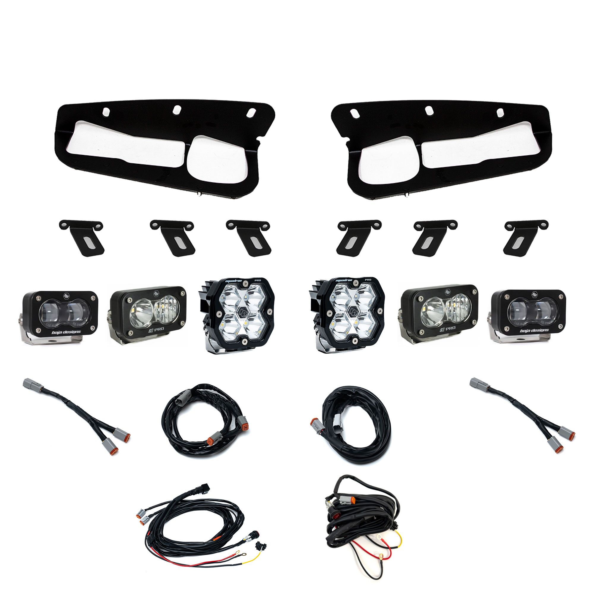 Squadron 2.0 Pro/S2 Pro/S2 SAE "Pro" Fog Pocket Light Kit - Ford 2021-26 Bronco; 2022-24 Bronco Raptor; Note: w/ Steel Bumper