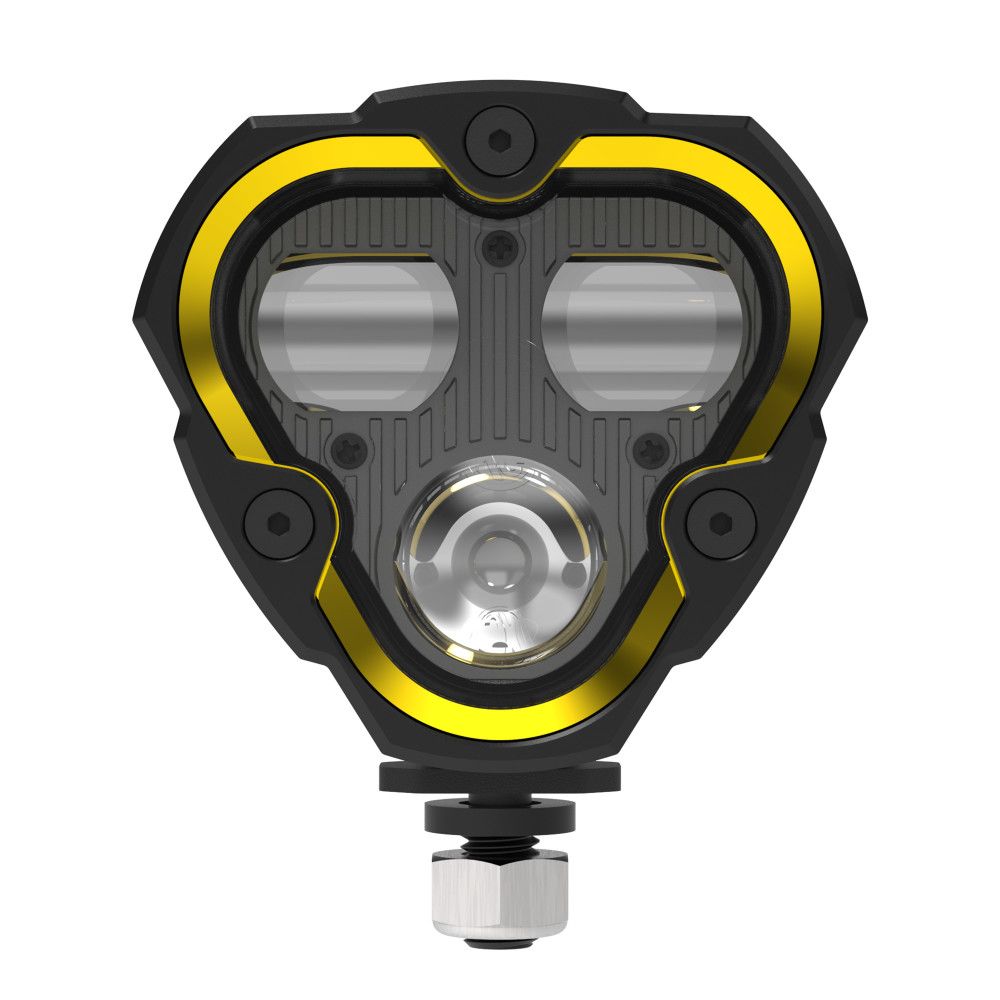 KC HiLites FLEX ERA 3 Dual Mode SAE Fog LED Light Pods | 2-Light Master Kit - Jeep Aftermarket Bumpers Front View