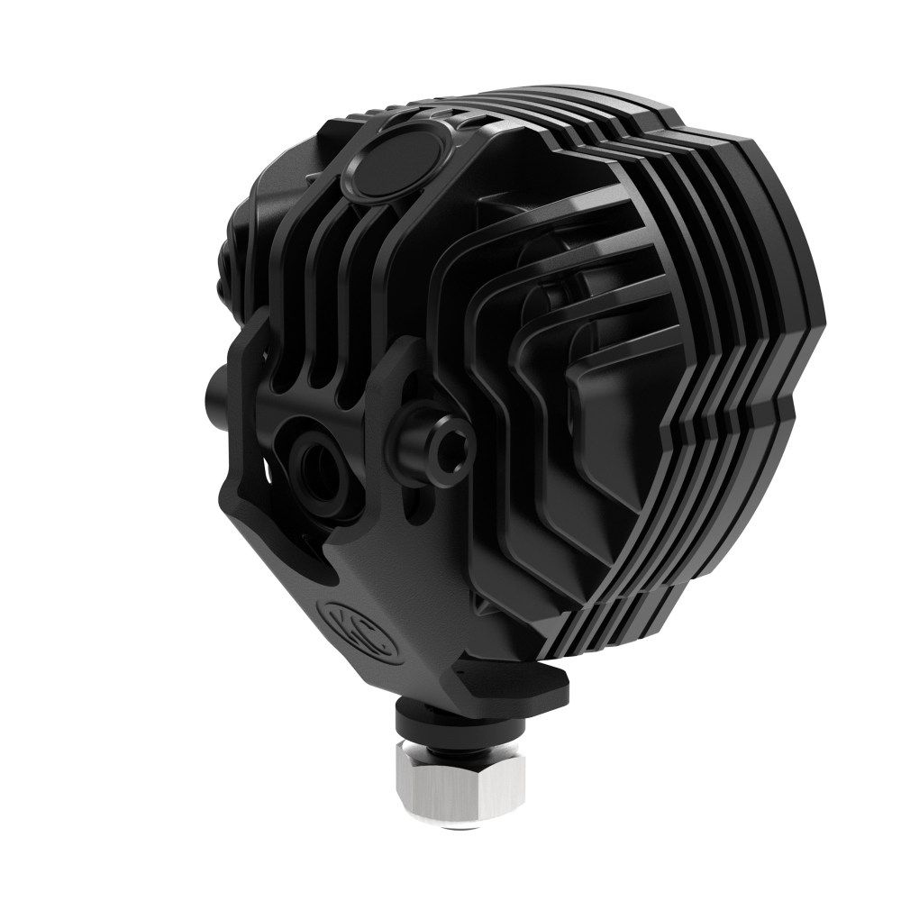 KC HiLites FLEX ERA 3 Dual Mode SAE Fog LED Light Pods | 2-Light Master Kit - Jeep Aftermarket Bumpers Front View