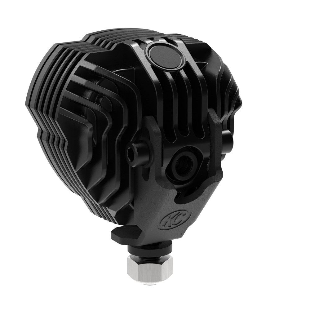 KC HiLites FLEX ERA 3 Dual Mode SAE Fog LED Light Pods | 2-Light Master Kit - Jeep Aftermarket Bumpers Front View