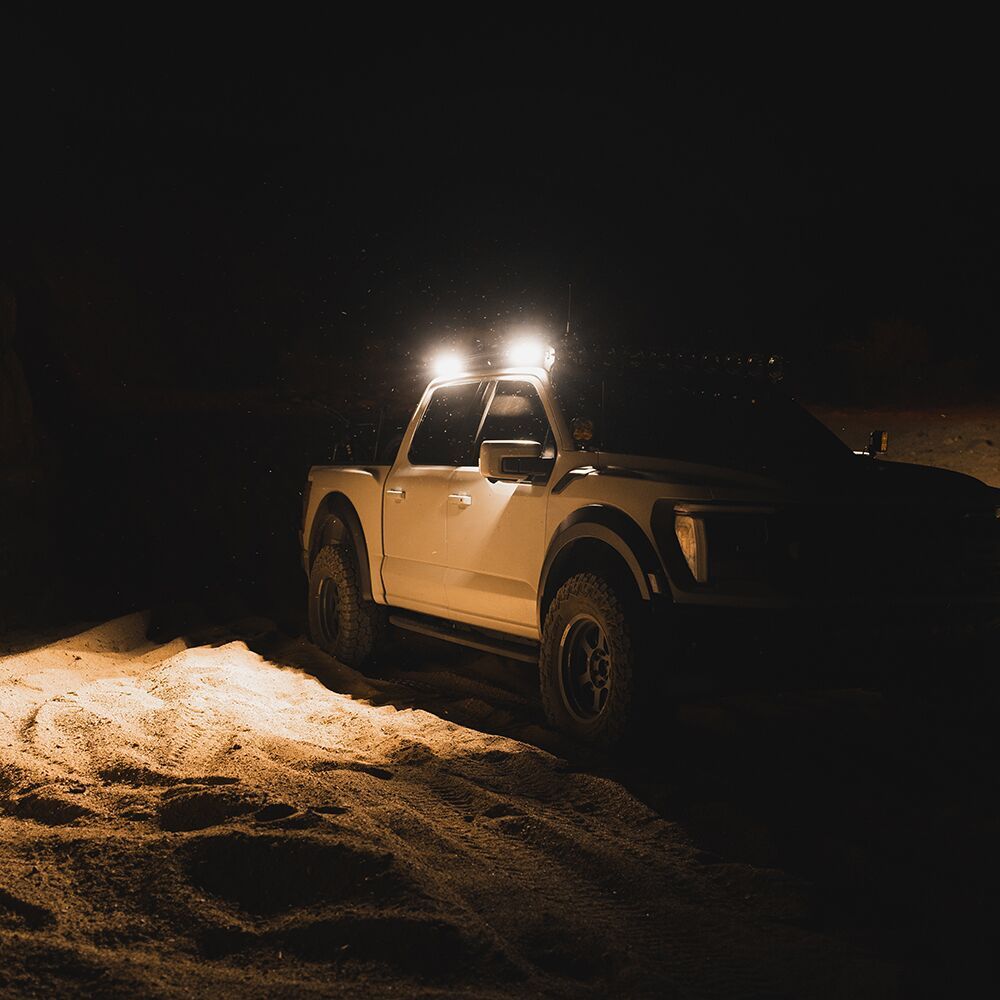 KC HiLites Profile 10” SideCast™ Flush Mount Lights Front View