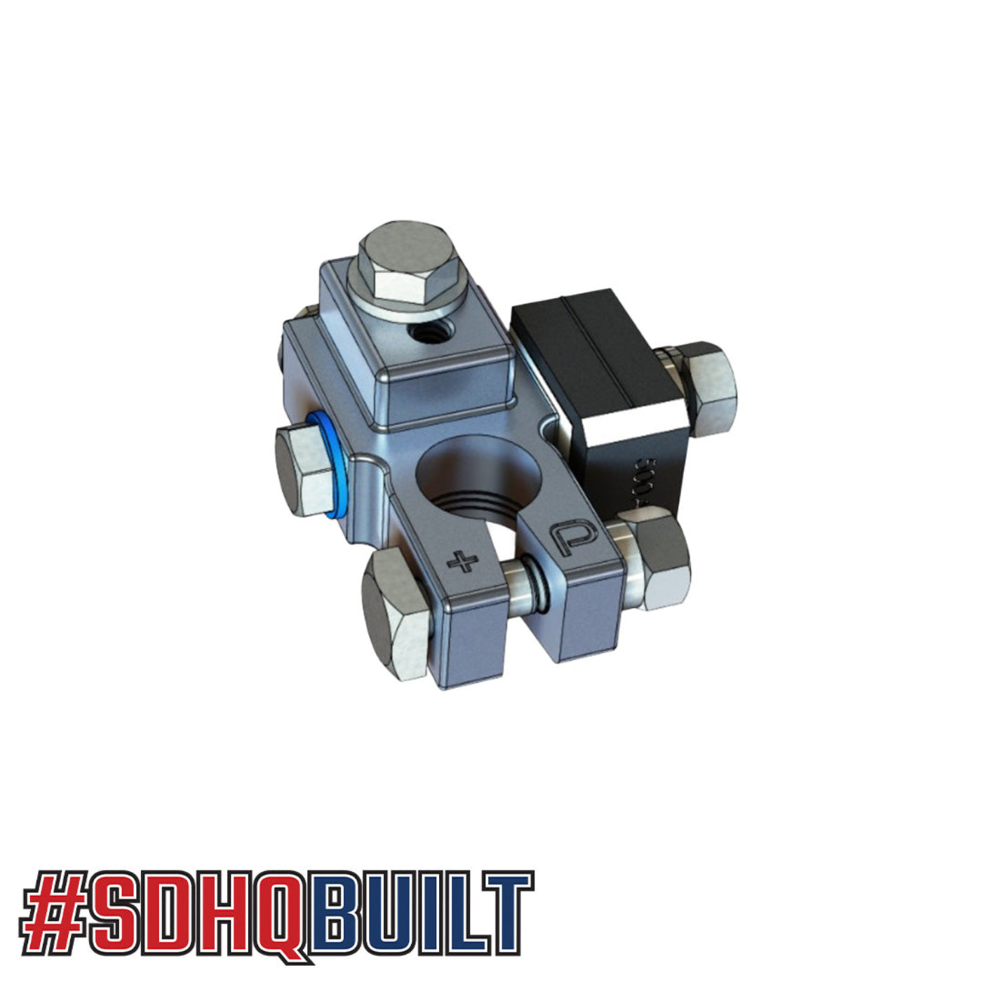 SDHQ Built Billet Battery Terminal 225 Amp Fuse Kit design
