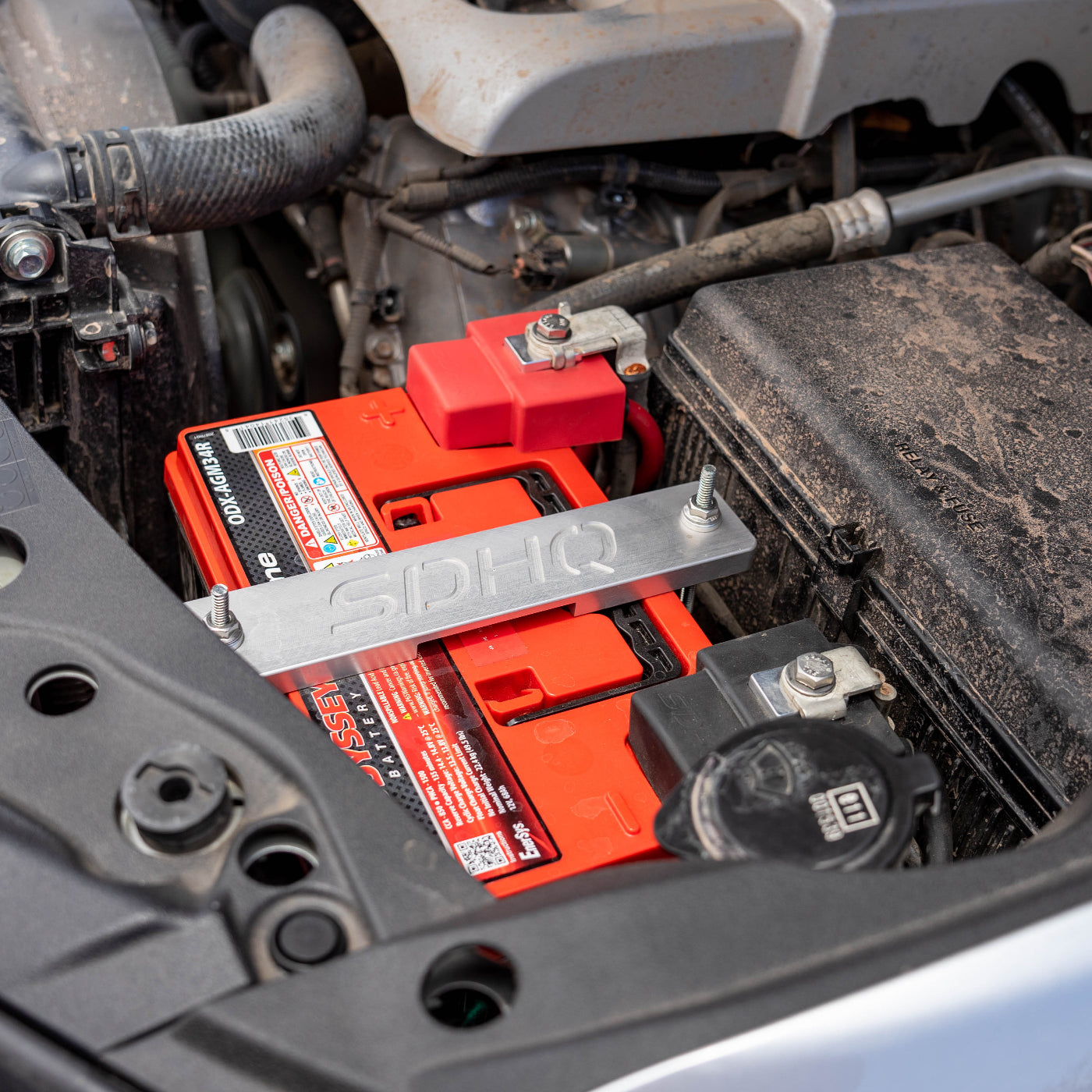 SDHQ Built Complete Billet Battery Terminal Kit installed