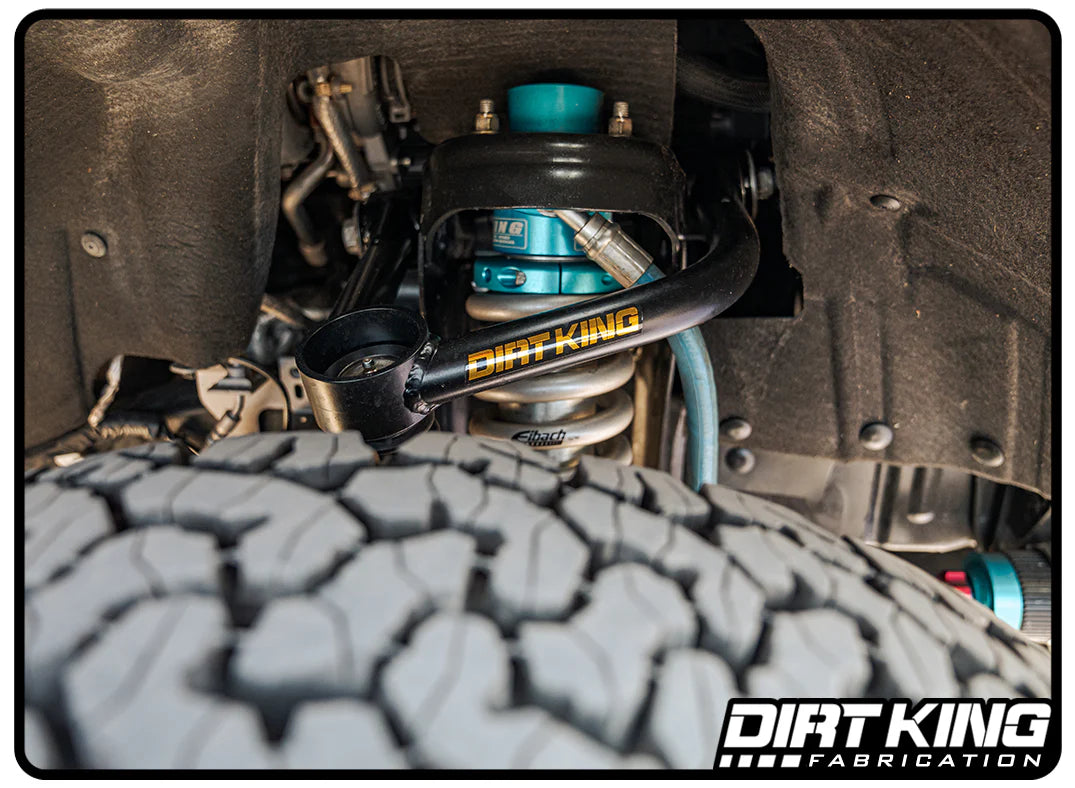 '21+ Bronco Dirt King 4130 Balljoint Upper Control Arm Kit Close-up Display on vehicle