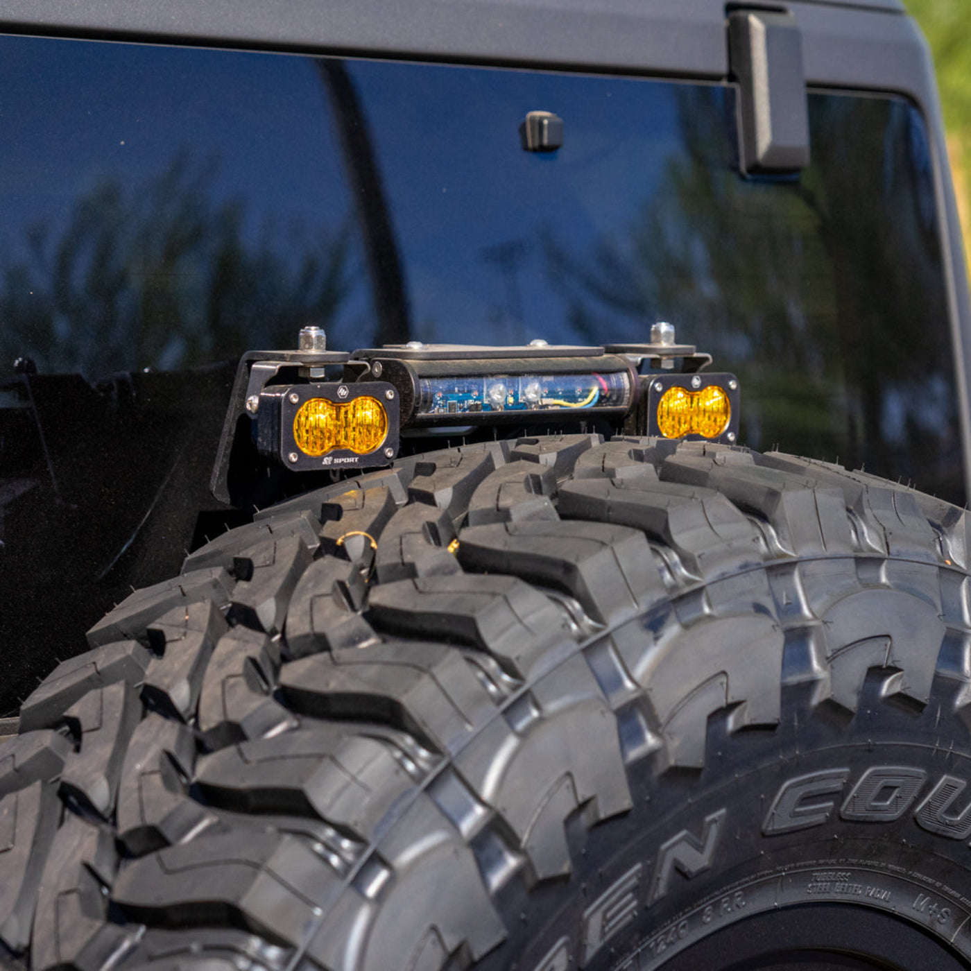 '21-24 Ford Bronco/Bronco Raptor SDHQ Built 3rd Brake Light Chase Light Mount installed