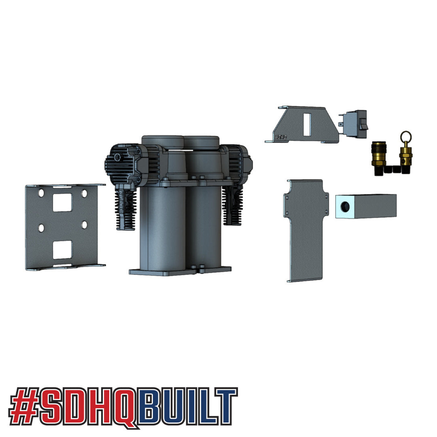 2021 - 2024 Ford Bronco Viair VMS Cradle Mount System for Compressor Mount design