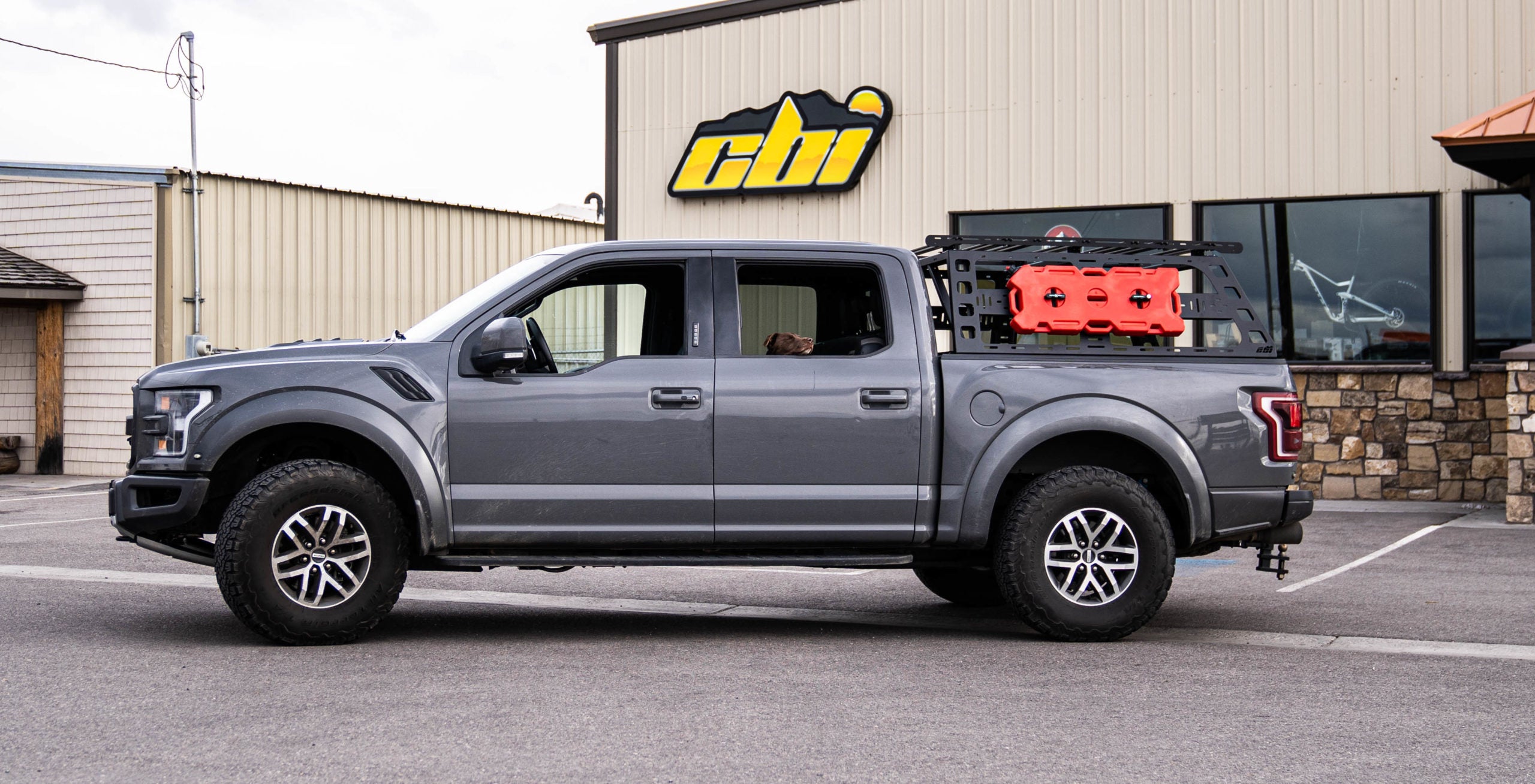 Ford Raptor Cab Height Bed Rack (5’6” bed length) | 2010-2022 Front View