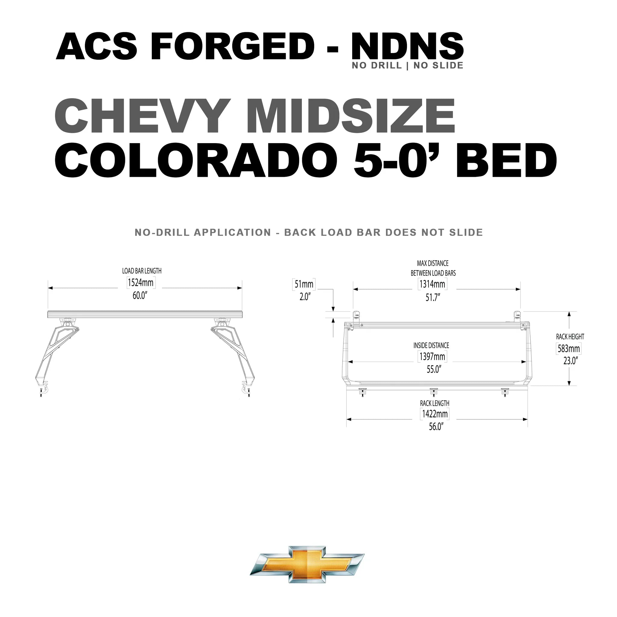Active Cargo System - FORGED NO DRILL - Chevrolet/GM