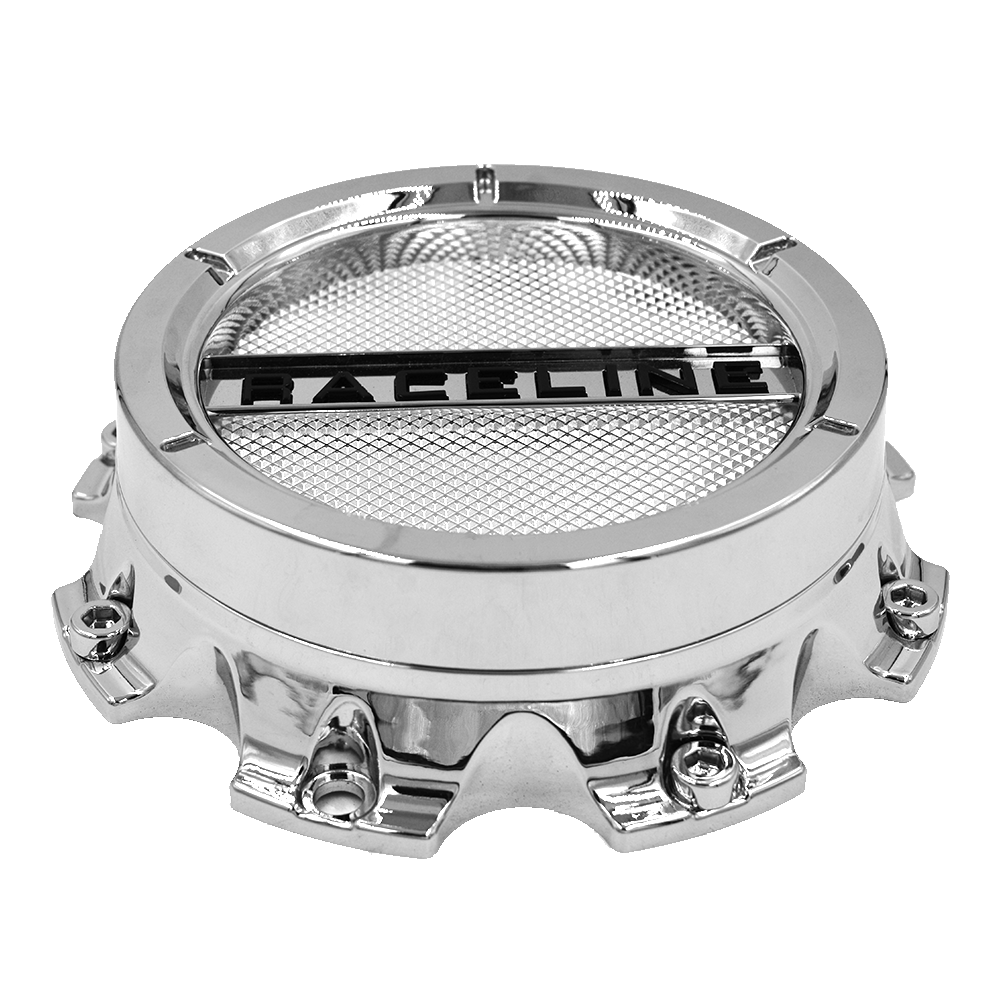 RACELINE WHEEL CHROME CAP (8X180 BOLT PATTERN)