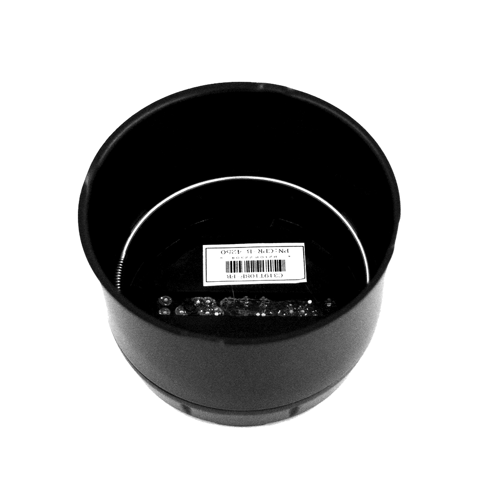 RACELINE WHEELS 2PC PUSH THROUGH BLACK CAP 4.250 BORE (5X5.5 6X5.5)