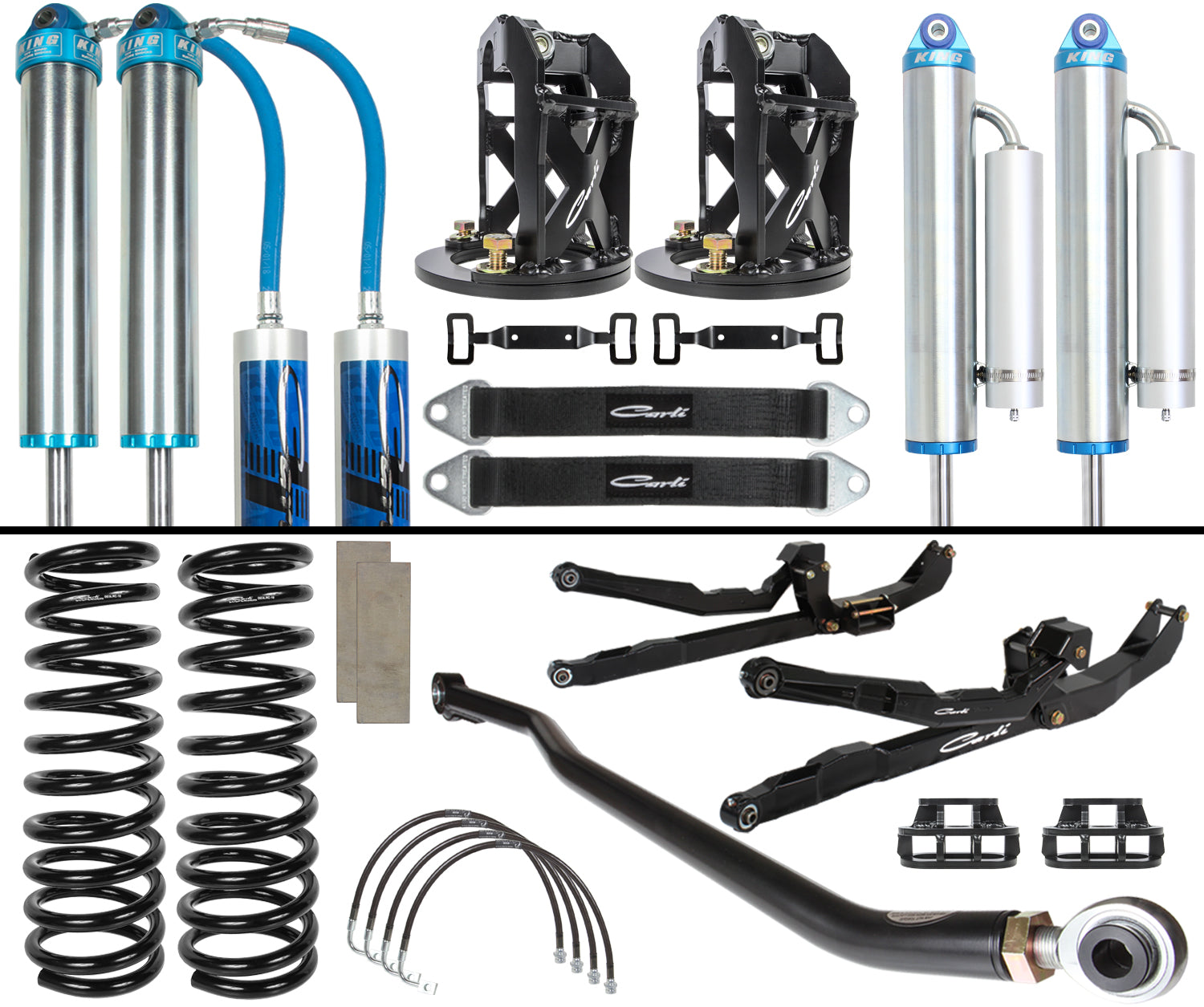 10-11 RAM 2500/3500 4X4 Diesel 3.0" LIFT Dominator Long Arm System Carli Suspension parts