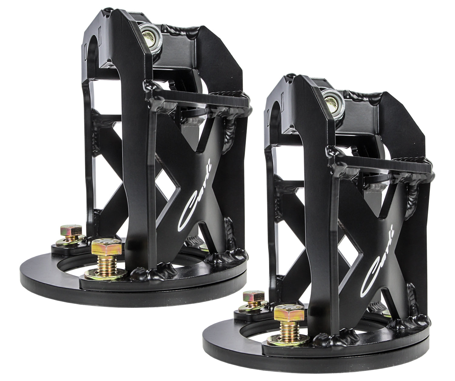 03-09 RAM 2500/3500 4X4 DIESEL 3.0" LIFT DOMINATOR LONG ARM SYSTEM Close-up Display of Shock Tower