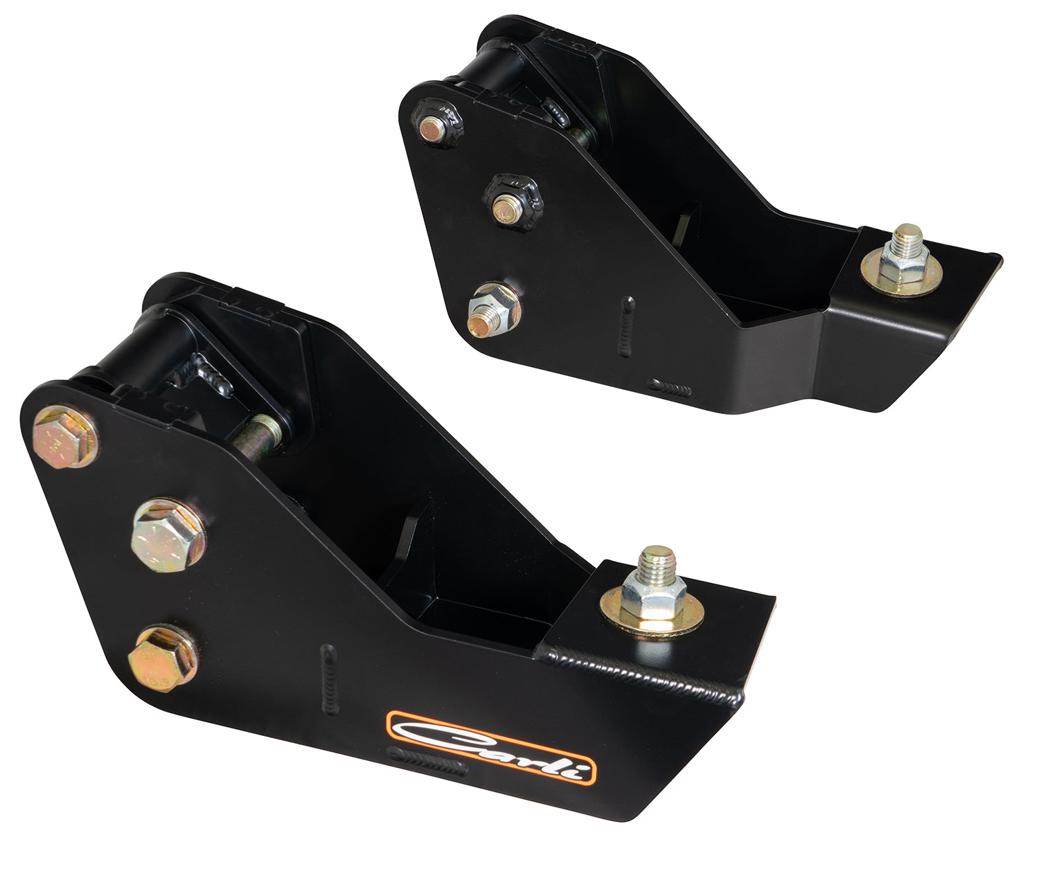 '23+ Ford F250/F350 Radius Arm Drop Brackets - 3.5" Lift Display of Included Parts