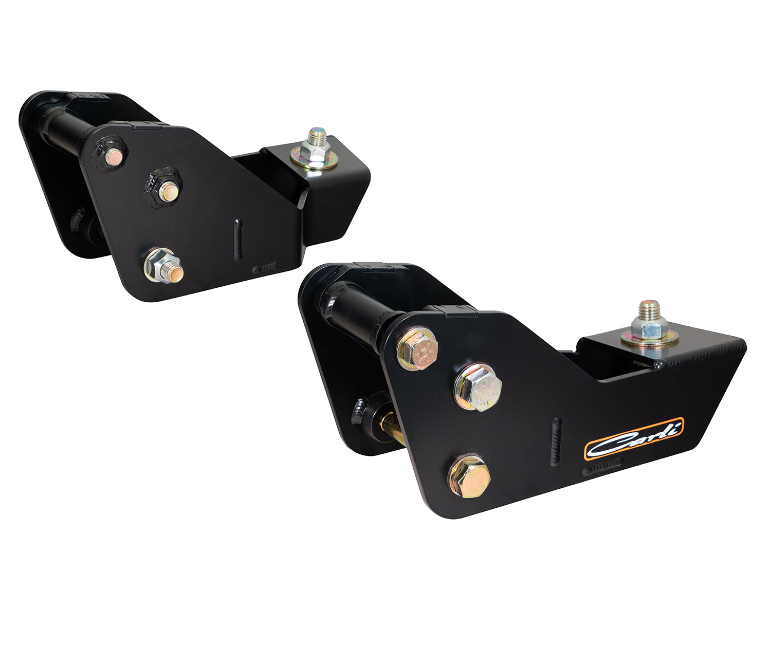 '23+ Ford F250/F350 Radius Arm Drop Brackets - 3.5" Lift Display of included Parts