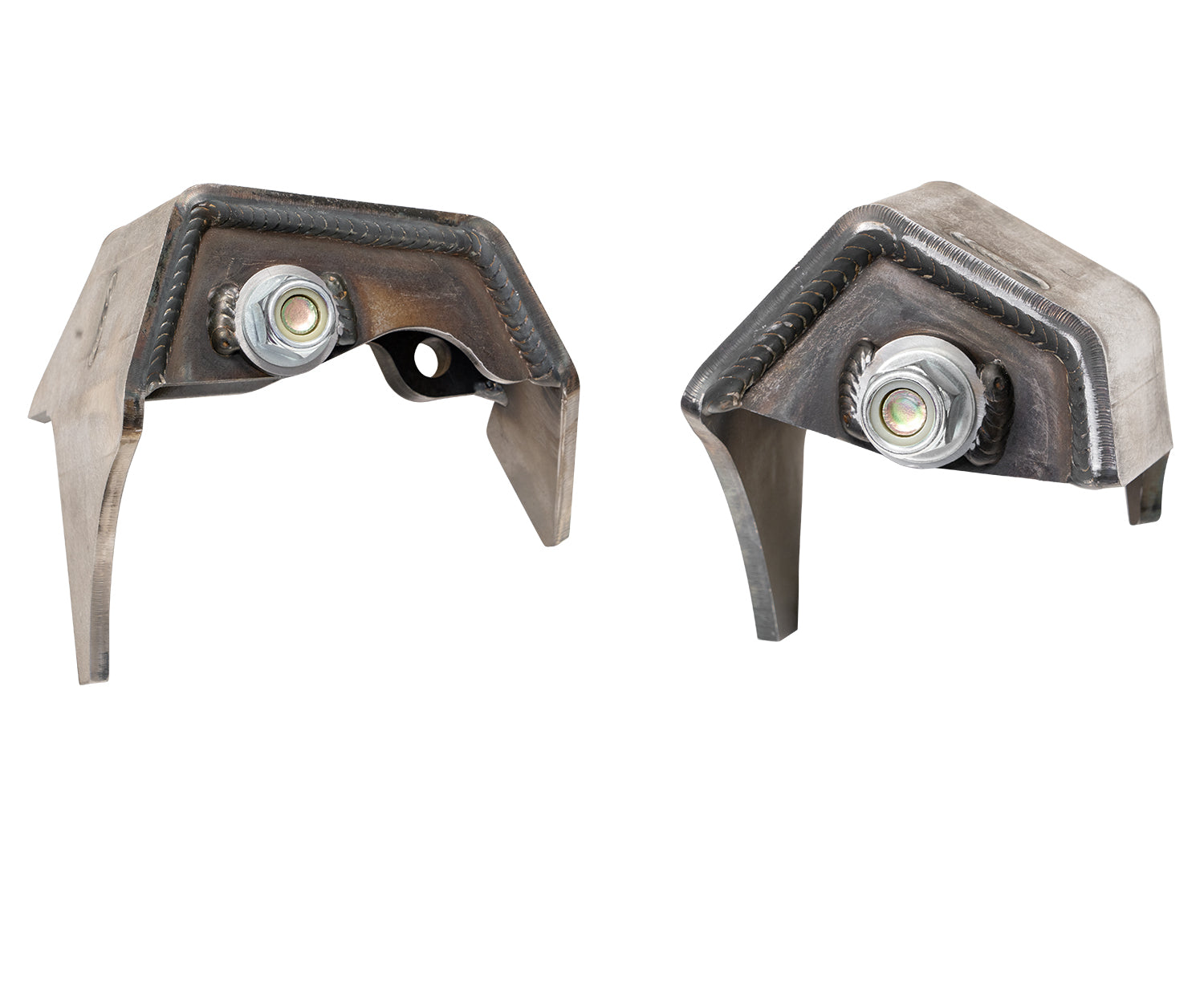 23+ Ford F250/350 4X4 WELD IN REAR SHOCK MOUNT, PAIR Display of Included Parts