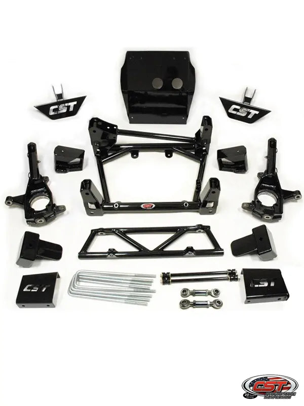 CST 11-19 GM 2500 / 3500 6-8″ Stage 1 Suspension System Front View