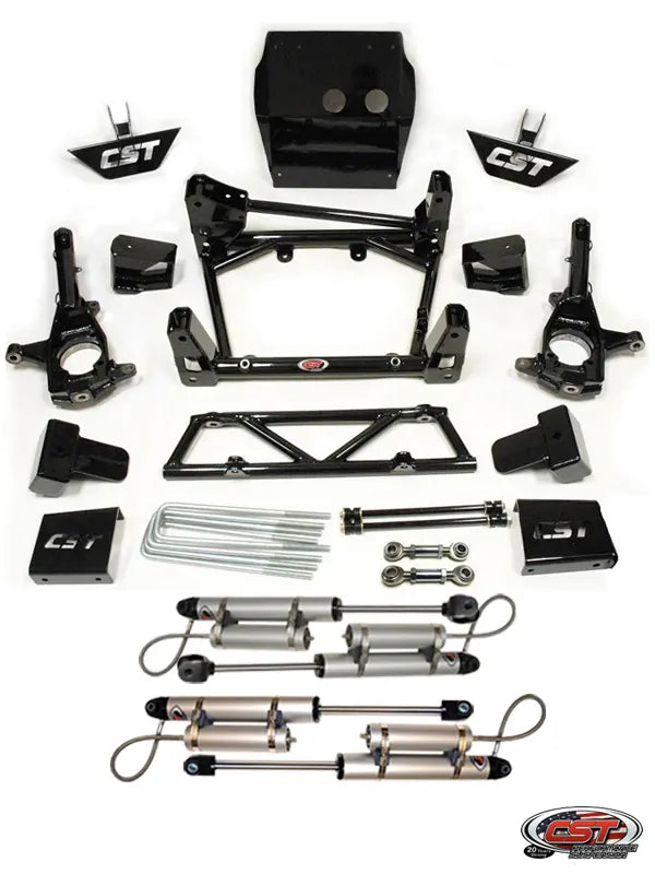 CST 11-19 GM 2500 / 3500 6-8″ Stage 5 Suspension System Front View