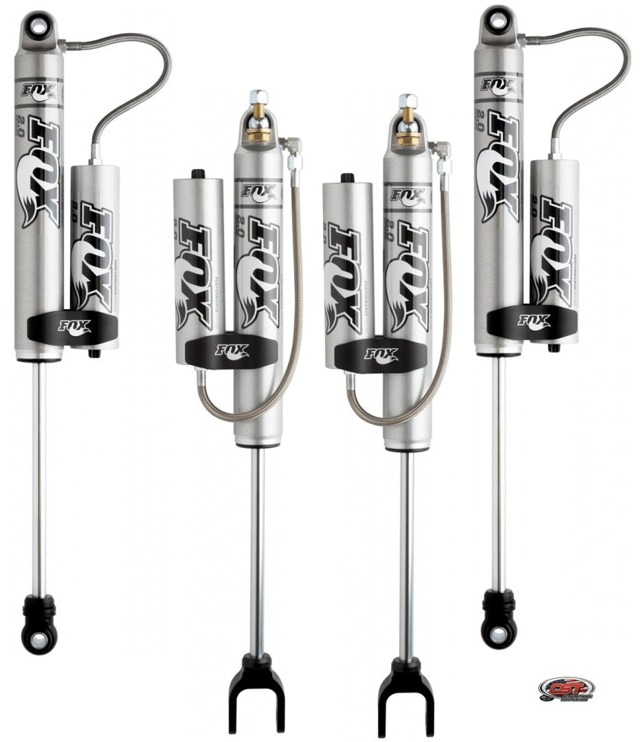 CST 11-19 GM 2500 / 3500 6-8″ Stage 5 Suspension System w/ FOX 2.0 Reservoir Shocks Front View