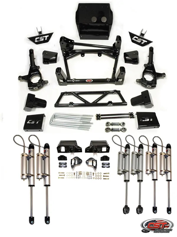 CST 11-19 GM 2500 / 3500 6-8″ Stage 7 Suspension System Front View