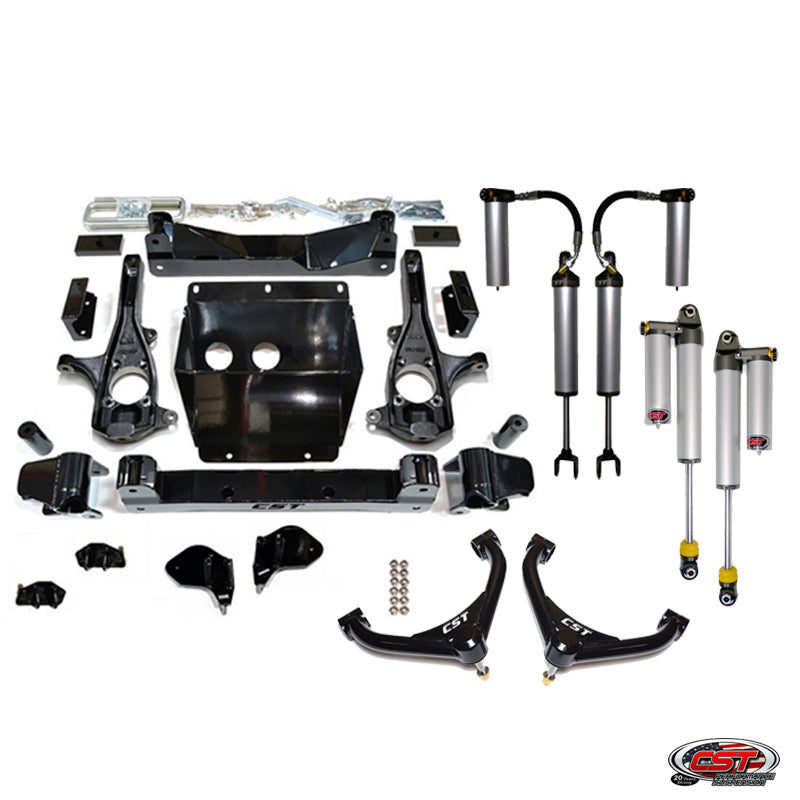 CST 11-19 GM 2500/3500 4-6″ Stage 10 Suspension System (w/ Uniball UCA’s) Front View