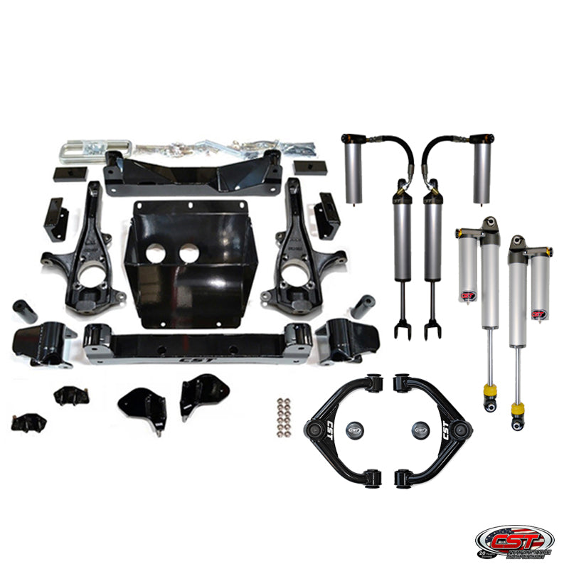 CST 11-19 GM 2500/3500 4-6″ Stage 10 Suspension System (w/ Ball Joint UCA’s) Front View