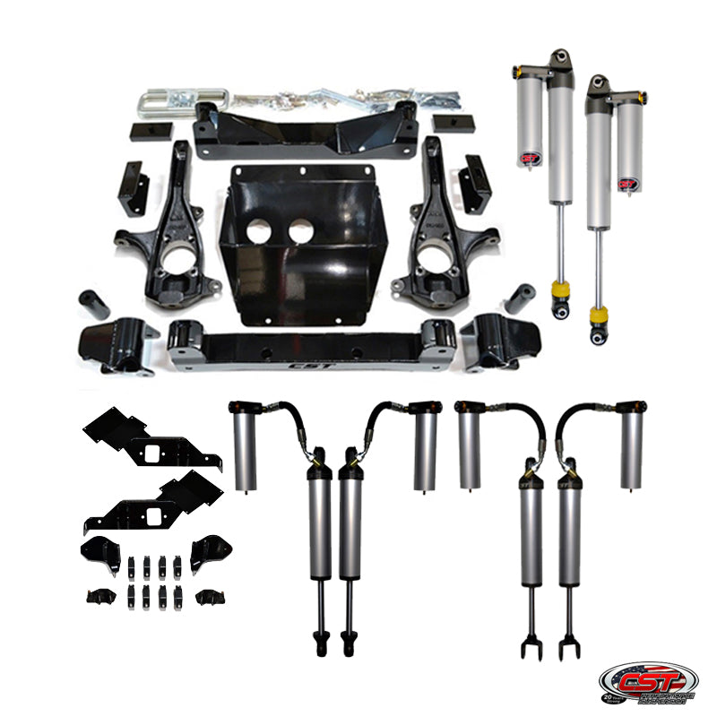 CST 11-19 GM 2500/3500 4-6″ Stage 11 Suspension System Front View