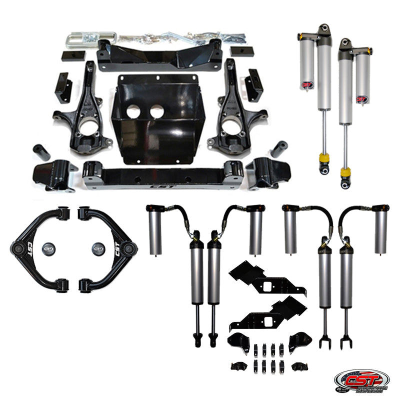 CST 11-19 GM 2500/3500 4-6″ Stage 12 Suspension System (w/ Ball Joint UCA’s) Front View