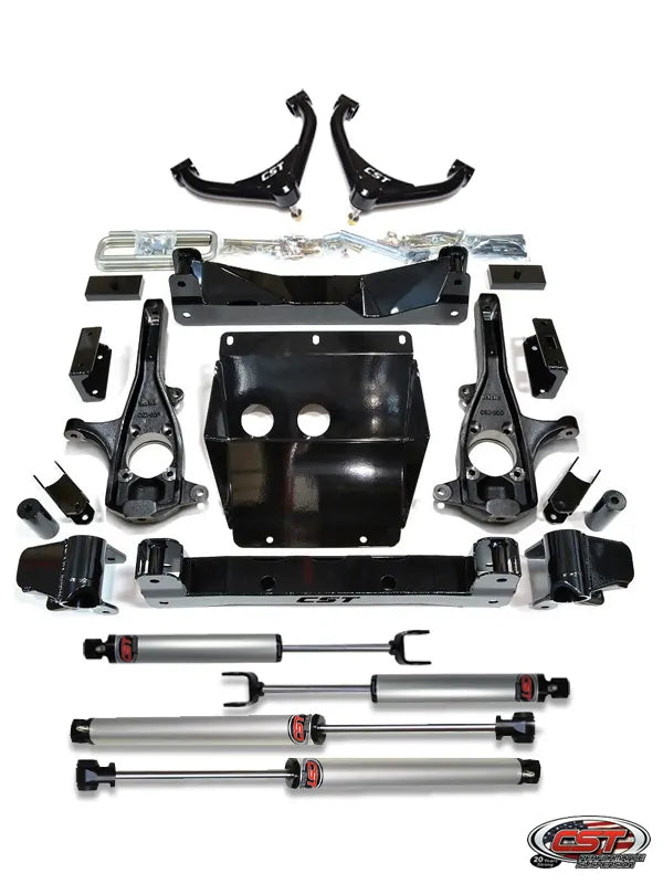 CST 11-19 GM 2500/3500 4-6″ Stage 4 Suspension System (w/ Uniball UCA’s) Front View
