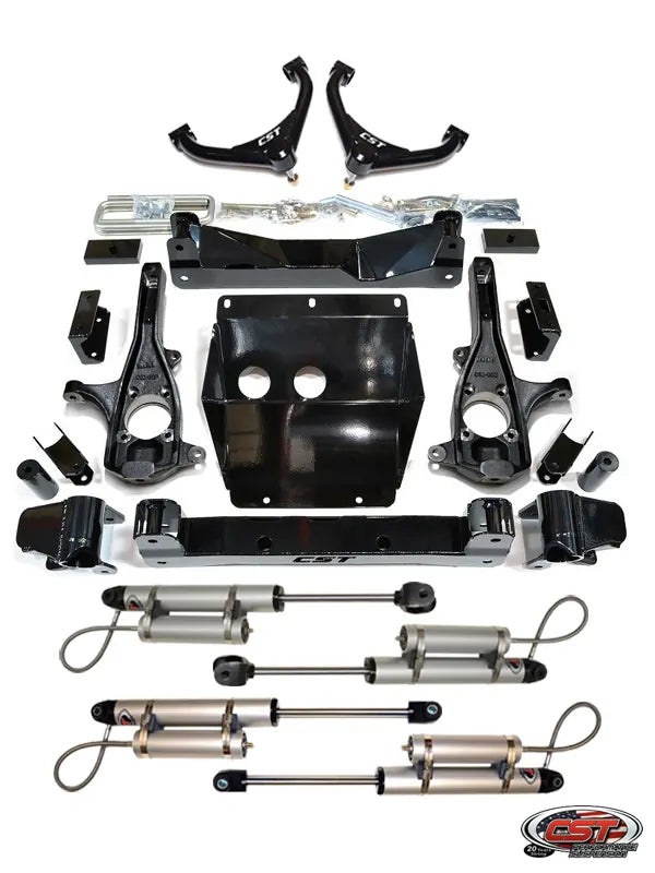 CST 11-19 GM 2500/3500 4-6″ Stage 6 Suspension System (w/ Uniball UCA’s) Front View