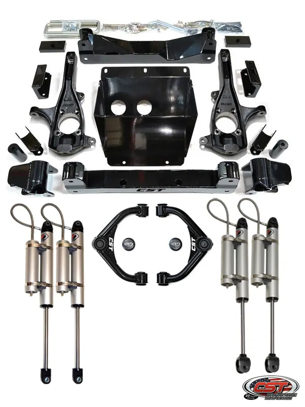 CST 11-19 GM 2500/3500 4-6″ Stage 6 Suspension System (w/ Ball Joint UCA’s) Front View