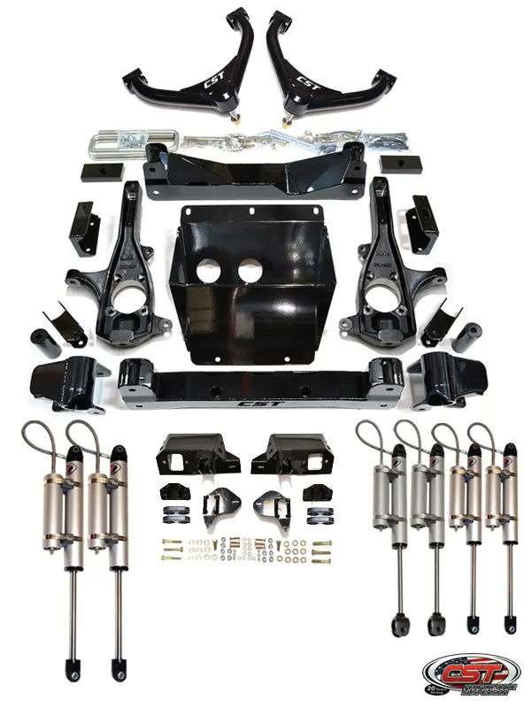 CST 11-19 GM 2500/3500 4-6″ Stage 8 Suspension System (w/ Uniball UCA’s) Front View