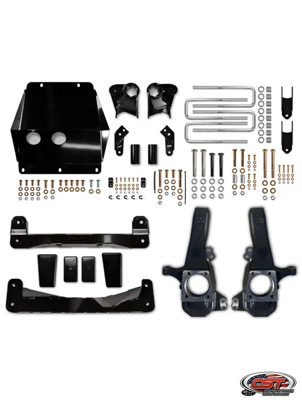 CST 20-25 GM 3500 4″ Stage 1 Suspension System Front View