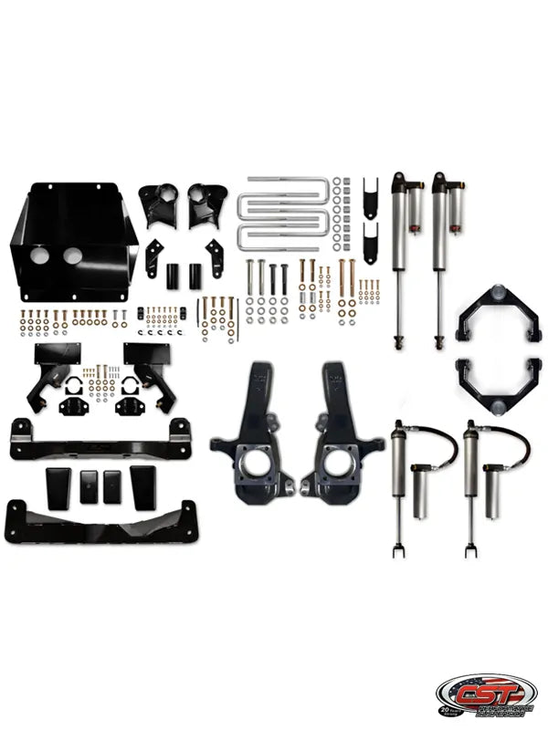 CST 20-25 GM 3500 4″ Stage 10 Suspension System Front View