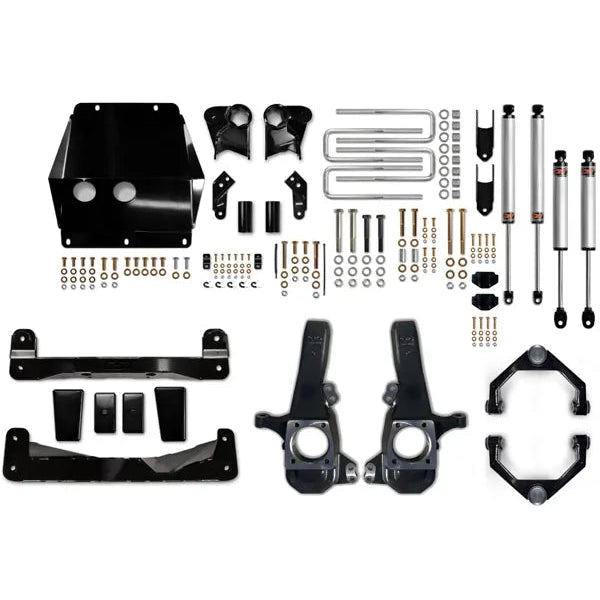 CST 20-25 GM 3500 4″ Stage 4 Suspension System Front View