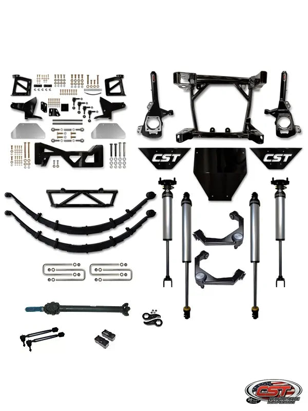 CST 2020-2025 GM 2500 / 3500 4wd Diesel | 10″ Stage 2 Suspension System Front View