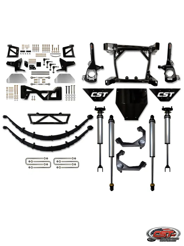 CST 20-25 GM 2500 / 3500 8″ Stage 3 Suspension System Front View