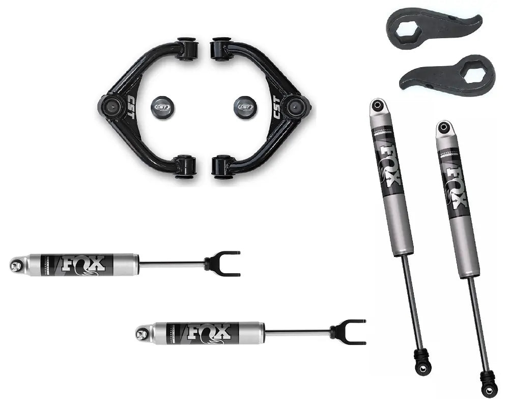 '11-19 GM 2500/3500HD Leveling Kit | Stage 1 Suspension System w/ FOX 2.0 IFP’s
