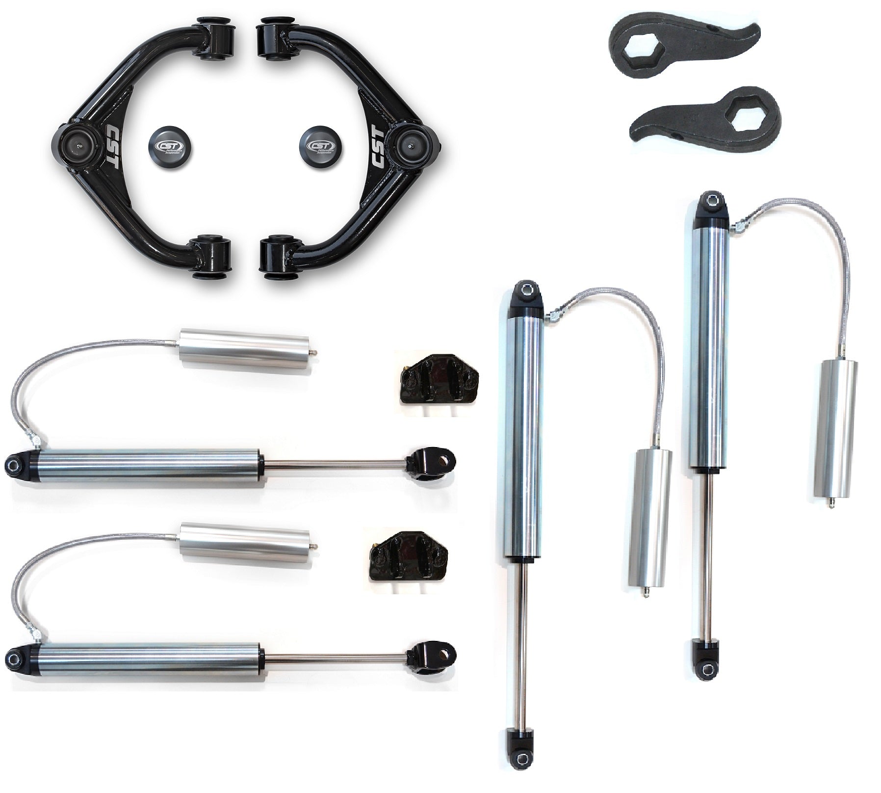 CST 11-19 GM 2500/3500HD | 1-3″ Stage 2 Suspension System Front View